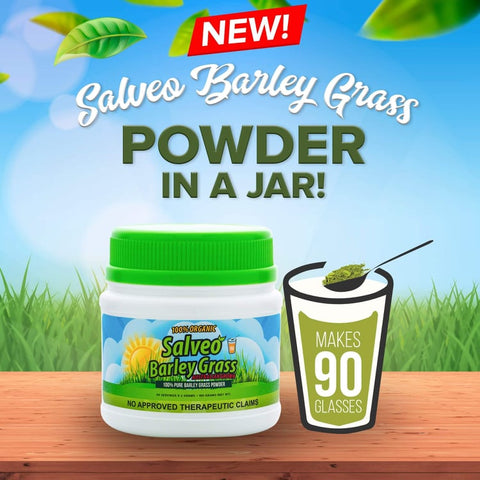 Salveo Barley Grass: Now in powder in a jar!